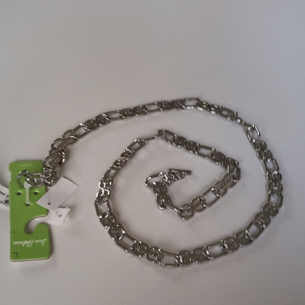 Sam‎ Edelman Silver Chain Belt. Size L.